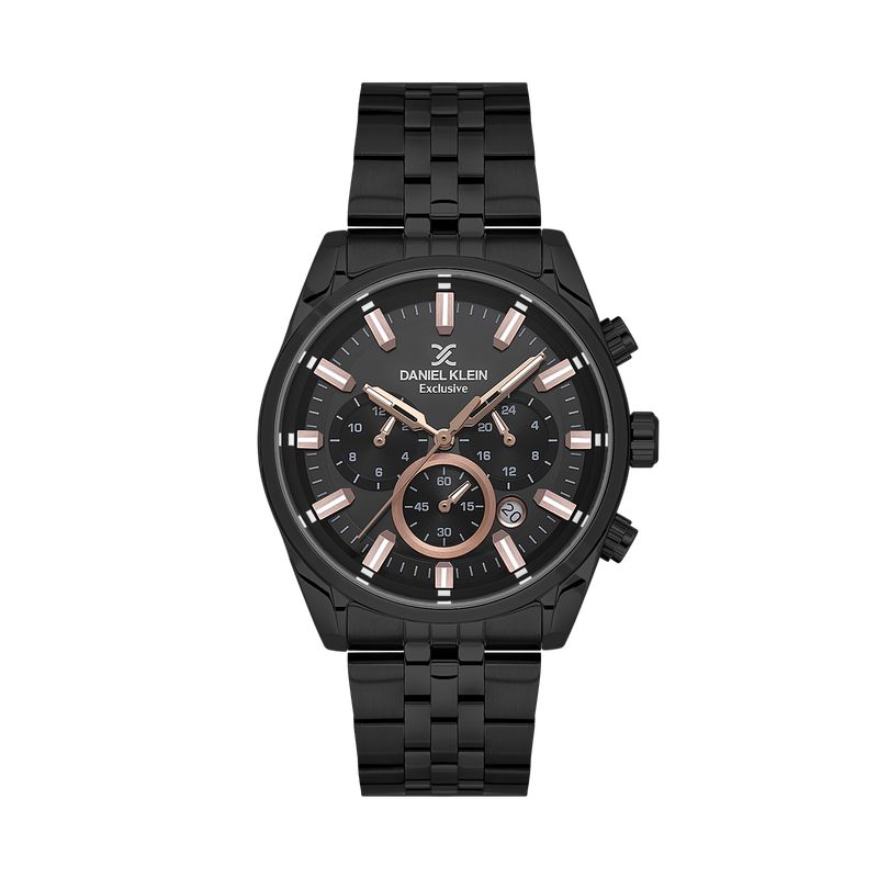 Daniel Klein Exclusive Black Dial Multifunction Watch – Daniel