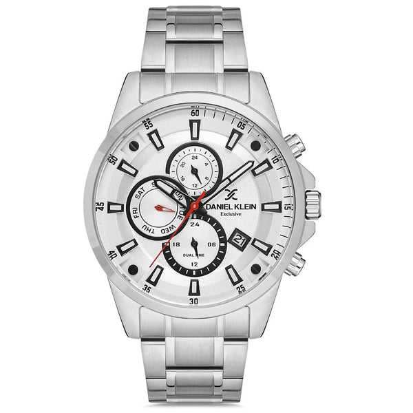 Daniel Klein Exclusive White Dial Chronograph Watch Daniel Klein