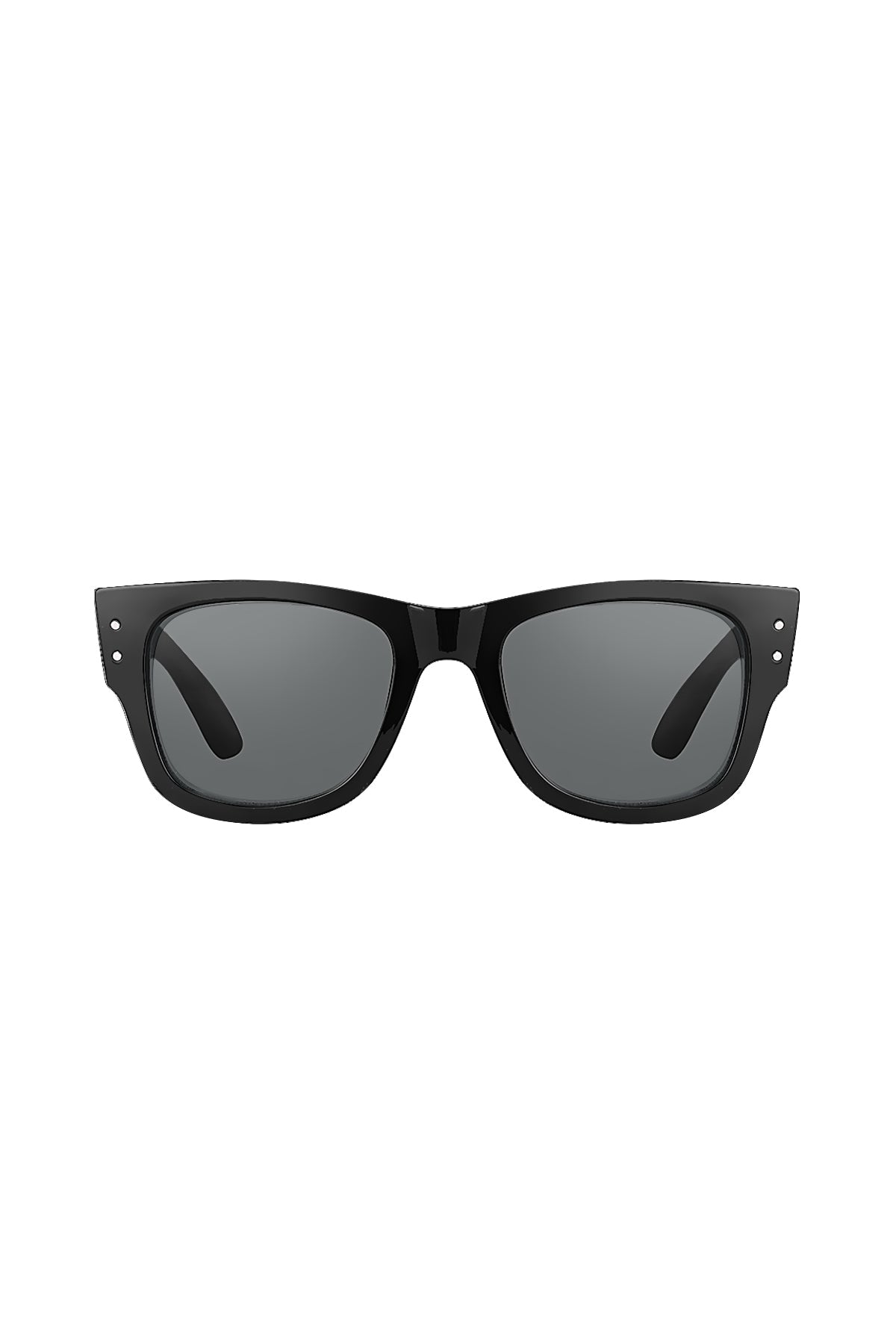 Daniel Klein Unisex Black Square Sunglasses with Grey Lenses