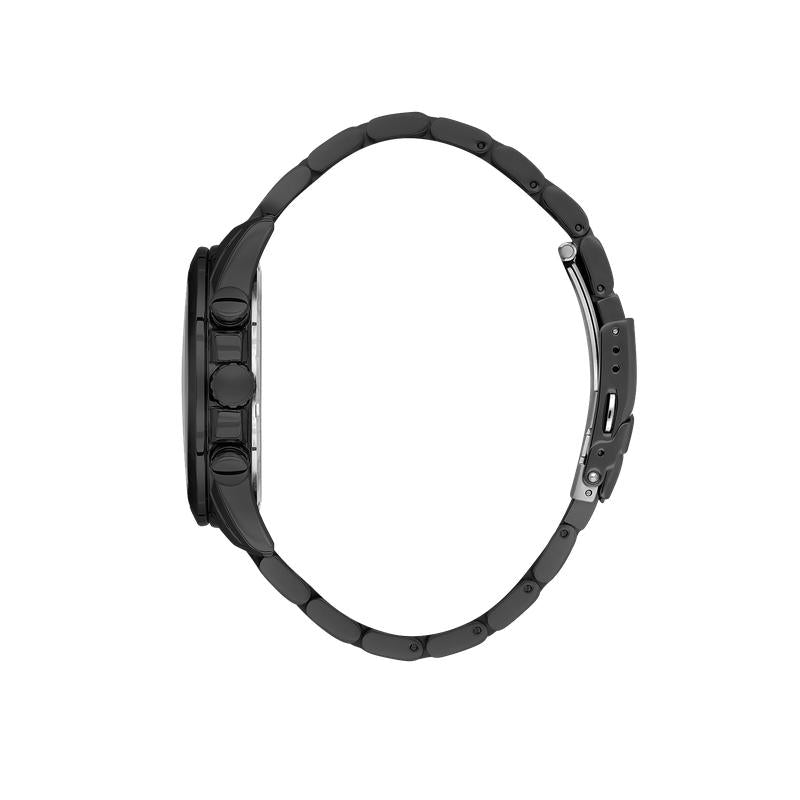 Daniel Klein Exclusive Men’s Black Stainless Steel Multi-Function Watch