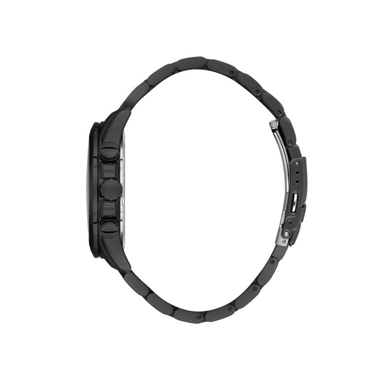 Daniel Klein Exclusive Men’s Black Stainless Steel Multi-Function Watch