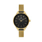 Daniel Klein IP Gold Premium Black Dial 3 Hands Watch