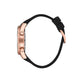Daniel Klein IP Rose Gold Premium Black Dial 3 Hands Watch