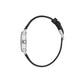 Daniel Klein Ladies Black Leather MOP Dial Watch
