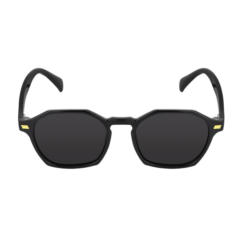 Daniel Klein Men’s Black Rectangular Sunglasses