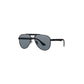 Daniel Klein Unisex All-Black Aviator Sunglasses with Grey Lenses