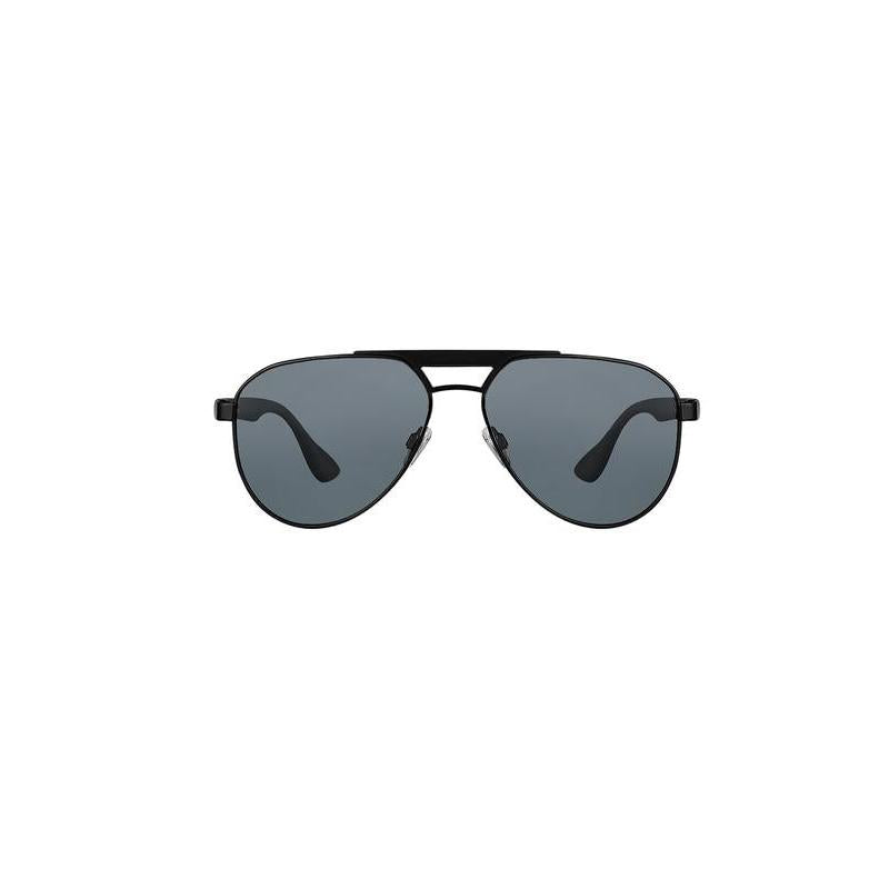 Daniel Klein Unisex All-Black Aviator Sunglasses with Grey Lenses