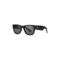 Daniel Klein Unisex Black Square Sunglasses with Grey Lenses