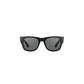 Daniel Klein Unisex Black Square Sunglasses with Grey Lenses
