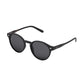 Daniel Klein Unisex Matte Black Round Sunglasses