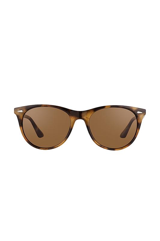 Daniel Klein Unisex Tortoiseshell Round Sunglasses with Brown Lenses
