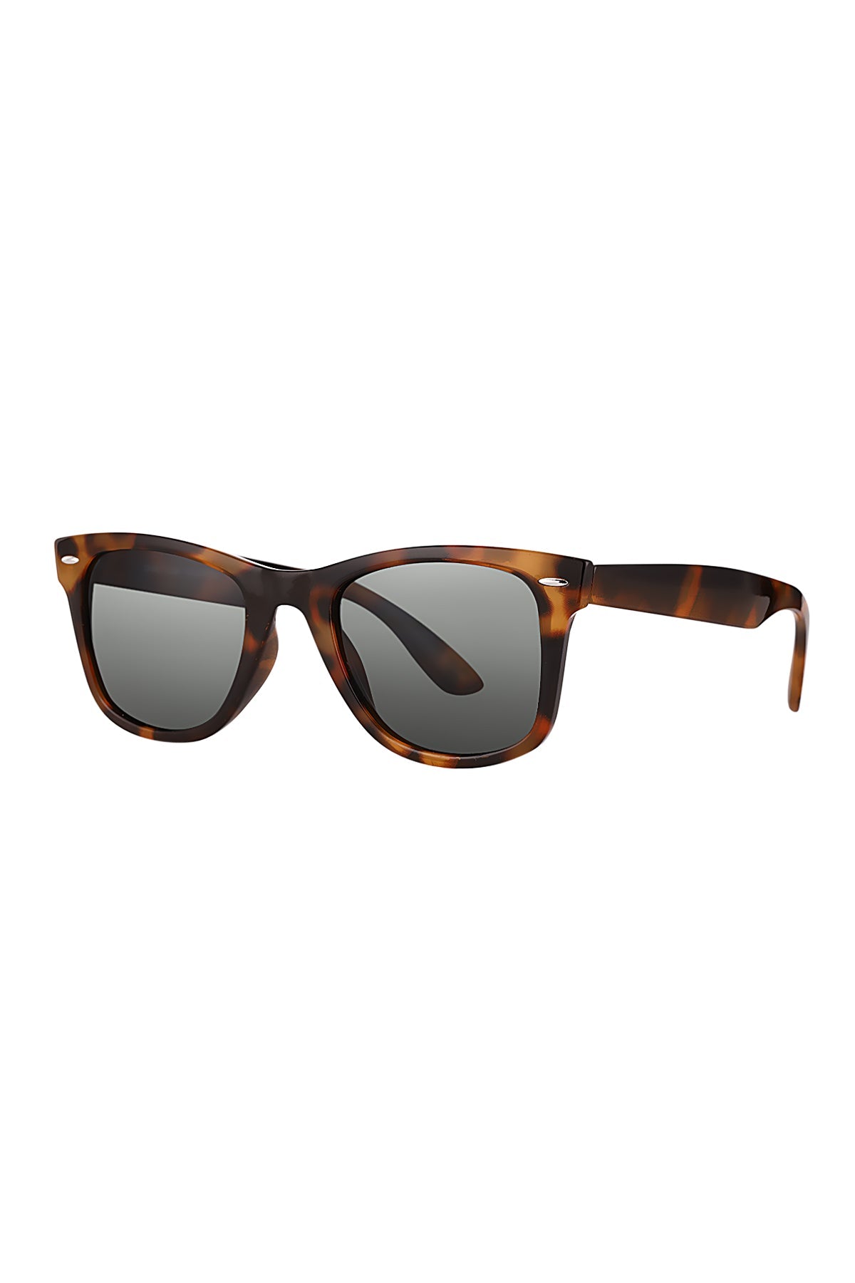 Daniel Klein Unisex Tortoiseshell Wayfarer Sunglasses with Grey Lenses