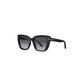 Daniel Klein Women’s Black Oversized Square Sunglasses with Grey Lenses
