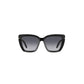 Daniel Klein Women’s Black Oversized Square Sunglasses with Grey Lenses