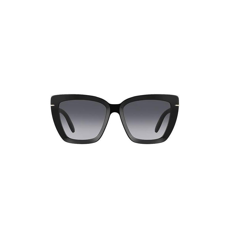 Daniel Klein Women’s Black Oversized Square Sunglasses with Grey Lenses