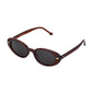 Daniel Klein Women’s Brown Oval Sunglasses with Dark Lenses