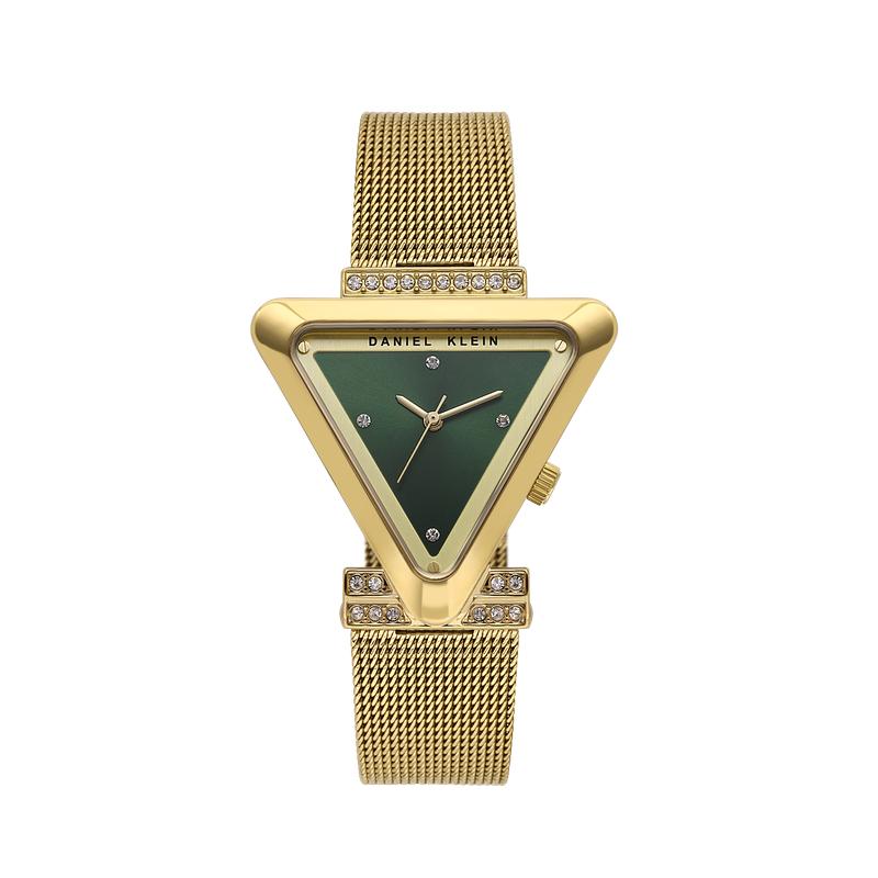 Daniel Klein Women’s Gold Mesh Strap Watch