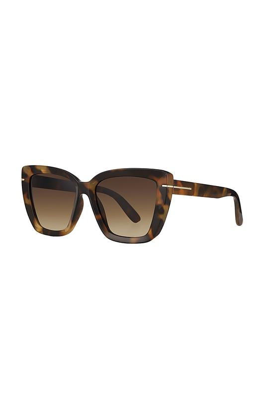 Daniel Klein Women’s Tortoiseshell Oversized Square Sunglasses with Brown Lense