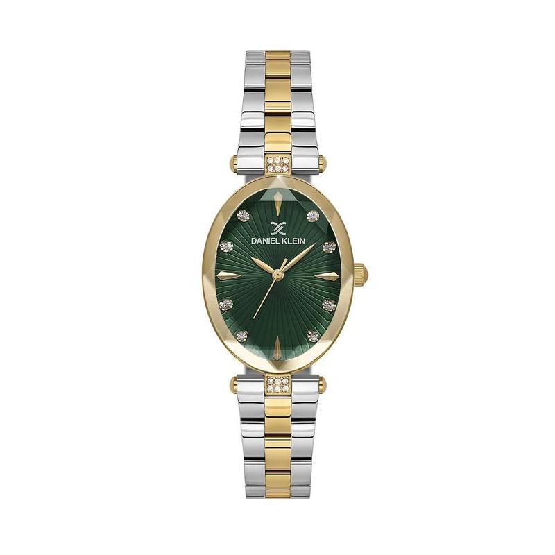 Daniel Klein Women’s Two-Tone Gold & Silver Oval Watch